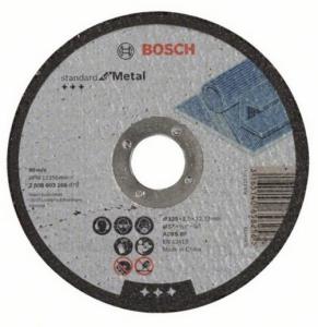 Диск отрезной по металлу BOSCH STANDART, 125x2,5мм прямой