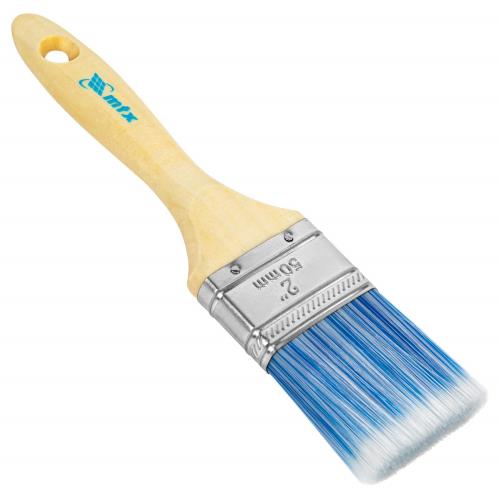 Кисть MATRIX  плоская "Евро", искусственная  щетина, деревянная ручка 2 (50мм)