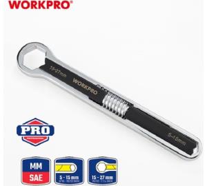 Ключ WORKPRO универсальный регулируемый гаечный (5 -27мм,3/16"-1 1/16") метрич,дюйм