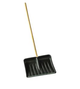 Лопата снеговая РемоКолор пласт., дер. черенок, 512х408мм.