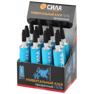 Клей-гель СИЛА универсальный, прозрачный 30мл