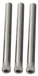 Сверло алмазное трубчатое по стеклу и кафелю Кратон Ø6 мм (3 шт.) 