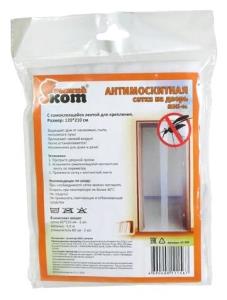 Сетка противомоскитная Рыжий Кот MDN-01 на дверь, 120х210см.