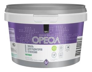 Эмаль для радиаторов Ореол акриловая белая матовая 0.5кг