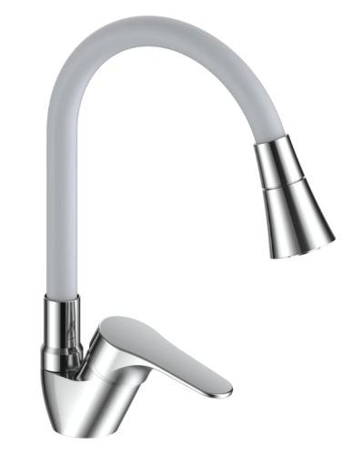 Смеситель VODA Lucky для кухни, гибкий излив  																							