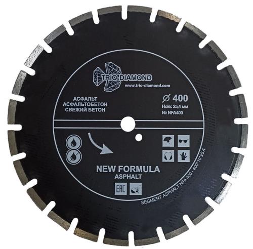Диск алмазный отрезной 400*10*25,4 TRIO-DIAMOND 400 New Formula (Асфальт)