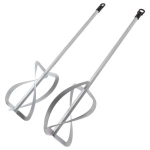 Комплект насадок для строительного миксера Denzel, HEX13, 2шт., 220х560 мм, оцинкованные.