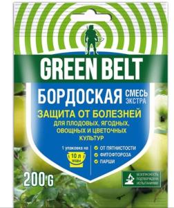 Средство защиты от болезней растений Бордоская смесь, GREEN BELT, 200 г.