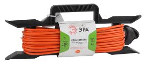 Удлинитель ЭРА силовой UFX-1-2x0.75-10m- IP44 на рамке б/з 1 гн 10м ПВС 2х0.75