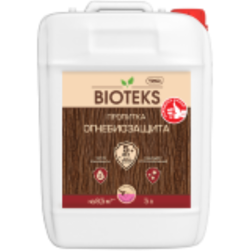 Состав Огнебиозащита ТЕКС для древесины IIгр с роз. индикатором, 10л