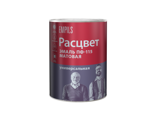 Эмаль ПФ-115 Расцвет, белая мат, универ, 2,2кг