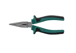 Длинногубцы Jonnesway изогнутые 45 с двухкомпонентными рукоятками, 200 мм