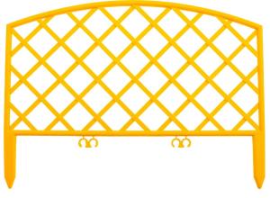 Забор декоративный  PALISAD "Сетка" желтый  24х320 см, 