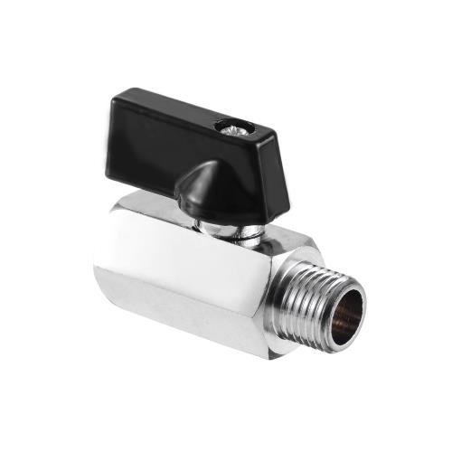 Кран шаровой мини RTP (ВР-НР) 1/2", еврослот, хромированный