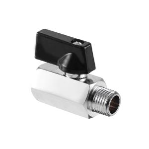 Кран шаровой мини RTP (ВР-НР) 1/2", еврослот, хромированный