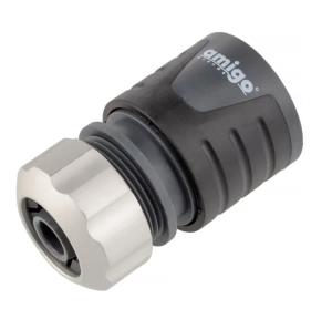 Соединитель AMIGO, с металлической цангой, пластик, 1/2"