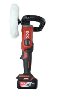 Машина шлифовальная угловая аккумуляторная (полировальная) DCK KDSP02-180, 180мм,18В 2*5А/ч, 500-3000 об/мин