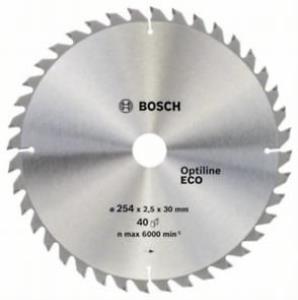 Диск пильный BOSCH OPTILINE ECO, 254х30мм 40зуб
