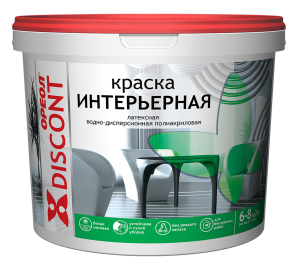Краска ВД Ореол Дисконт, бел мат, интерьер, 13кг