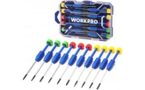 Набор WORKPRO отверток 10шт, мини