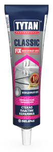 Клей жидкие гвозди TYTAN Professional Classic Fix каучуковый, прозрачный 100мл