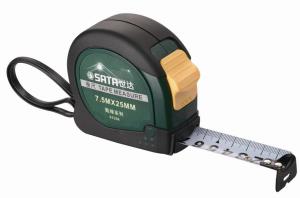 Рулетка Sata 5,5 м х 25 мм обрезиненный корпус, S91335