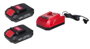 Комплект аккумуляторы ELITECH 18В,18СЛ 2 а/ч -2шт +З/У 2шт