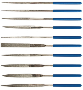 Набор FIT, надфили, алмазные, ПВХ ручка, 3х140х50мм, 10шт