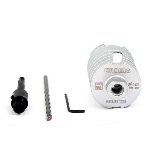 Коронка алмазная Hilberg Laser 102 мм,6Т, сухого сверления, безударная (армированный бетон, железобетон)