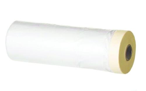 Плёнка РемоКолор Professional защитная, с малярной лентой, 8мк, рулон 2,4х25м