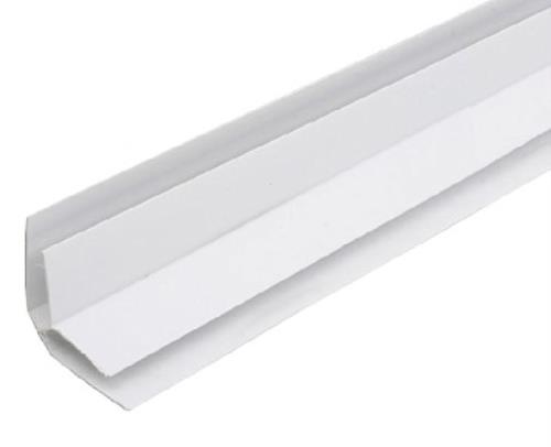 Угол внутренний для панелей ПВХ 8мм 3м 001 Белый матовый