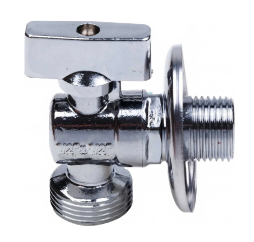 Кран шаровой угловой AQUALINK с отраж. НР-НР 1/2x1/2  с флажком