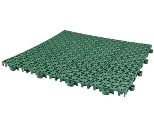 Покрытие садовое, пластик, квадрат, зеленое, 30х30см, 9шт/уп.