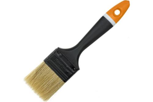 Кисть РемоКолор/Hobbi Олимп плоск, для всех видов ЛКМ, нат щетина, пластиковая ручка, 1.5"-38мм