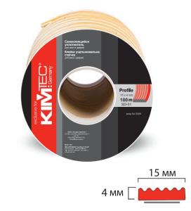 Уплотнитель KIM TEC SD-51/100, 15х4мм, черн 
