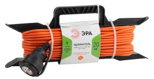 Удлинитель ЭРА силовой UFX-1-2x1-20m- IP44 на рамке б/з 1 гн 20м ПВС 2х1