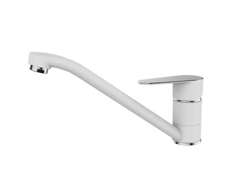 Смеситель VODA Snow KITCHEN для кухонной мойки , хром/белый			