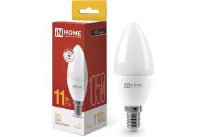 Лампа светодиодная LED-СВЕЧА-VC 11Вт 230В Е14 3000К 1050Лм IN HOME