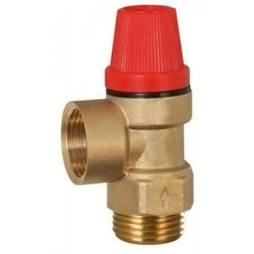 Клапан предохранительный 1/2"г/г 3 бара (ник.), Frap