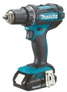 Дрель-шуруповерт аккум MAKITA DDF482SYE, 18В, 2х1,5 Ач, Li-ion, LXT, 62 Нм.