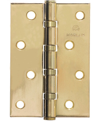 Петля MARLOK, универ, 100х70х2,5мм, б/к, золото, 2 шт.