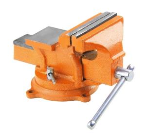 Тиски SPARTA, слесарные, поворотные, с наковальней, 125мм