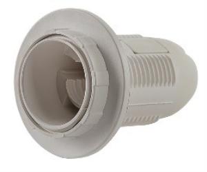 Патрон Е27-ППК пластиковый с прижимным кольцом