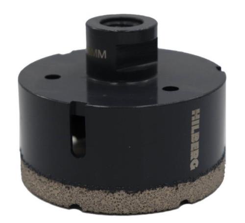 Коронка алмазная Hilberg Super Hard,80 мм 6Т  М14,для УШМ (керамогранит, гранит)