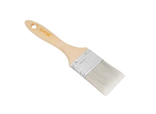 Кисть MATRIX плоская для лаков "Евро"2", искусственная щетина, деревянная ручка 2(50мм)