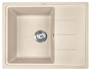 Мойка I-TECH квадратная с сушилкой 615x500x200 кварц, песчаный берег