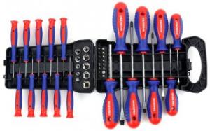 Набор WORKPRO отверток и бит на подставке, 45шт