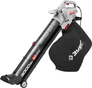 Воздуходувка электрическая ЗУБР ЗПСЭ-3000 с функцией всасывания, 3000Вт