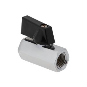 Кран шаровой мини RTP (ВР-ВР) 1/2", еврослот, хромированный