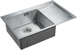 Мойка I-TECH квадратная с сушилкой справа 780*510х200х0,8 сатин